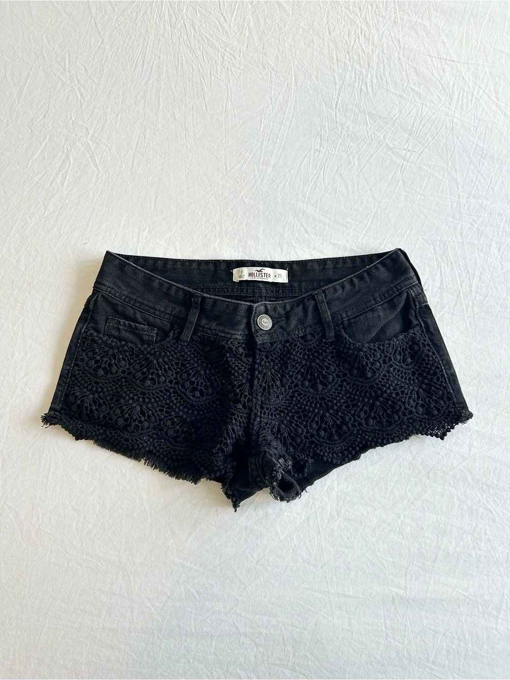 Hollister Y2K Low Rise Jean Shorts